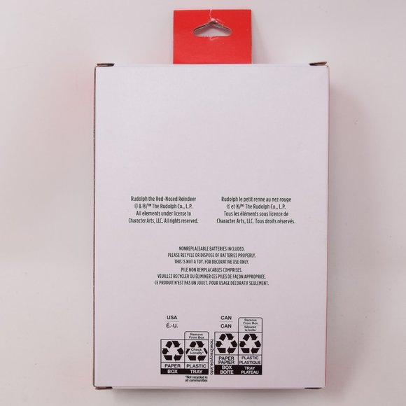 2021 Rudolph Red Nosed Reindeer Hallmark Christmas Tree Ornament Light Up New - Picture 5 of 9